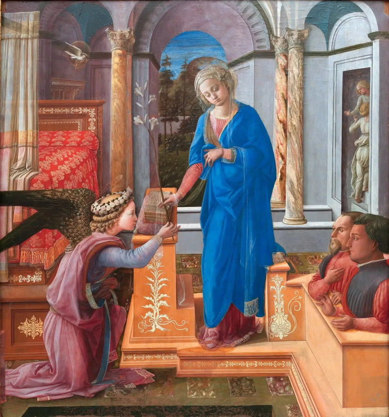 Annunciazione ai due donatori inginocchiati - Fra Filippo Lippi