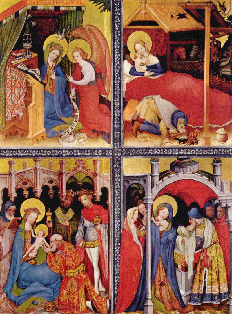 Annunciazione, Nascita, Adorazione e Presentazione - Conrad von Soest