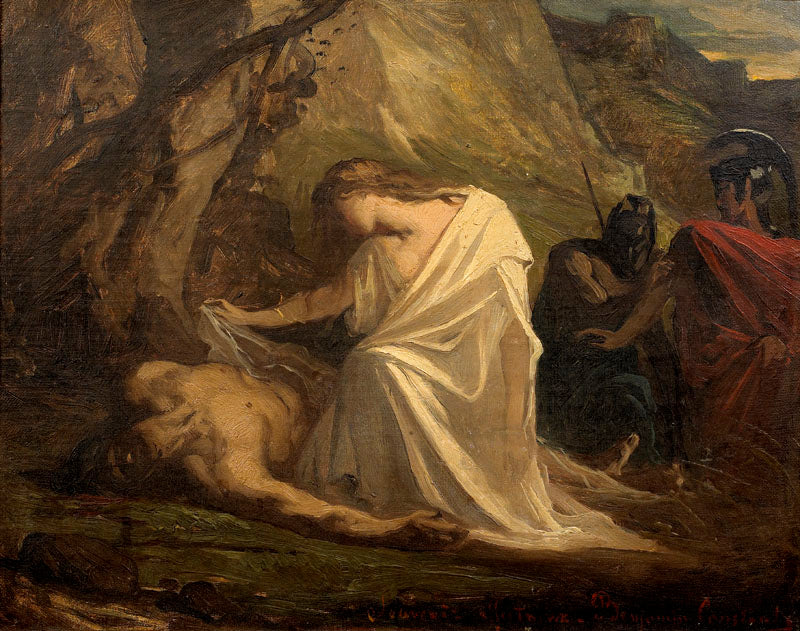 Antigone au chevet de Polynice - Jean-Joseph Benjamin-Constant
