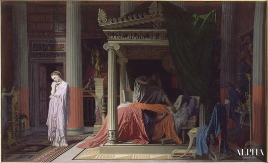 Antiochus et Stratonice - Jean-Auguste-Dominique Ingres - Reproductions de tableaux et peintures haut de gamme