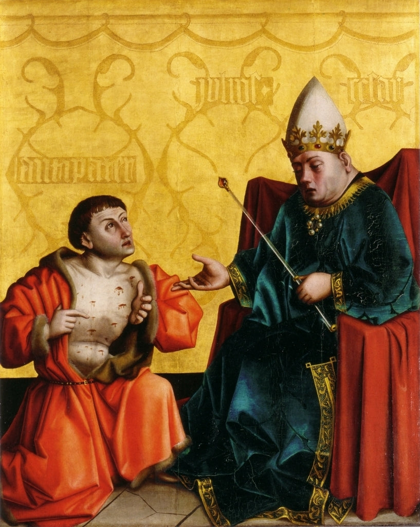 Antipater devant Jules César - Konrad Witz image 1 tableau peint à l’huile sur toile