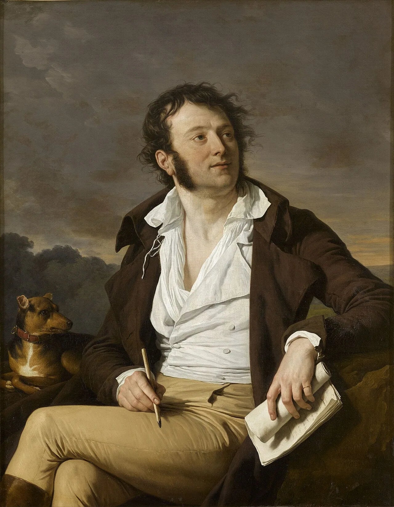 Antoine-Vincent Arnault, secrétaire perpétuel de l'Académie française (1766-1834) - François-André Vincent image 1 tableau peint à l’huile sur toile