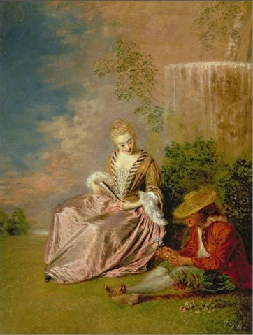 L’Amoureux timide - Antoine Watteau