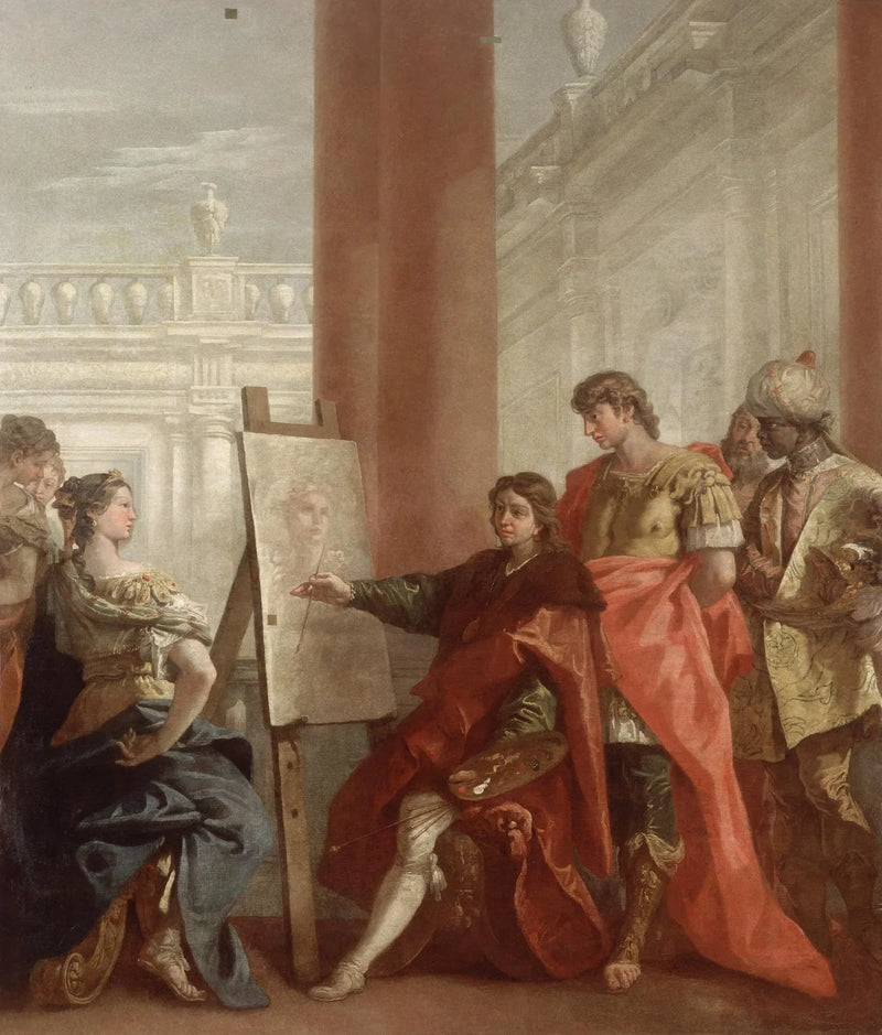 Apelles dipinge Campaspa - Sebastiano Ricci