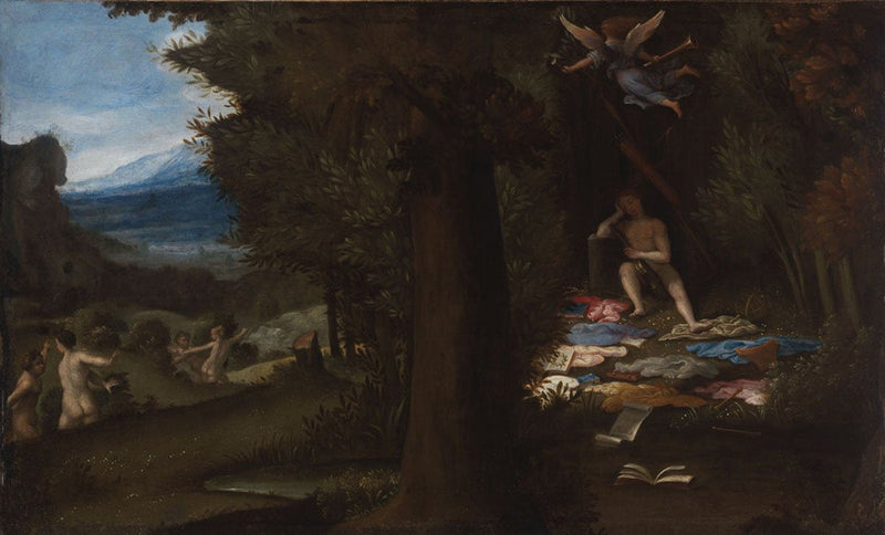 Apollo addormentato e le Muse famose - Lorenzo Lotto