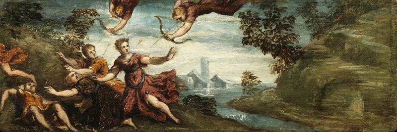 Apollon e Diana che uccidono i figli di Niobe - Jacopo Tintoretto