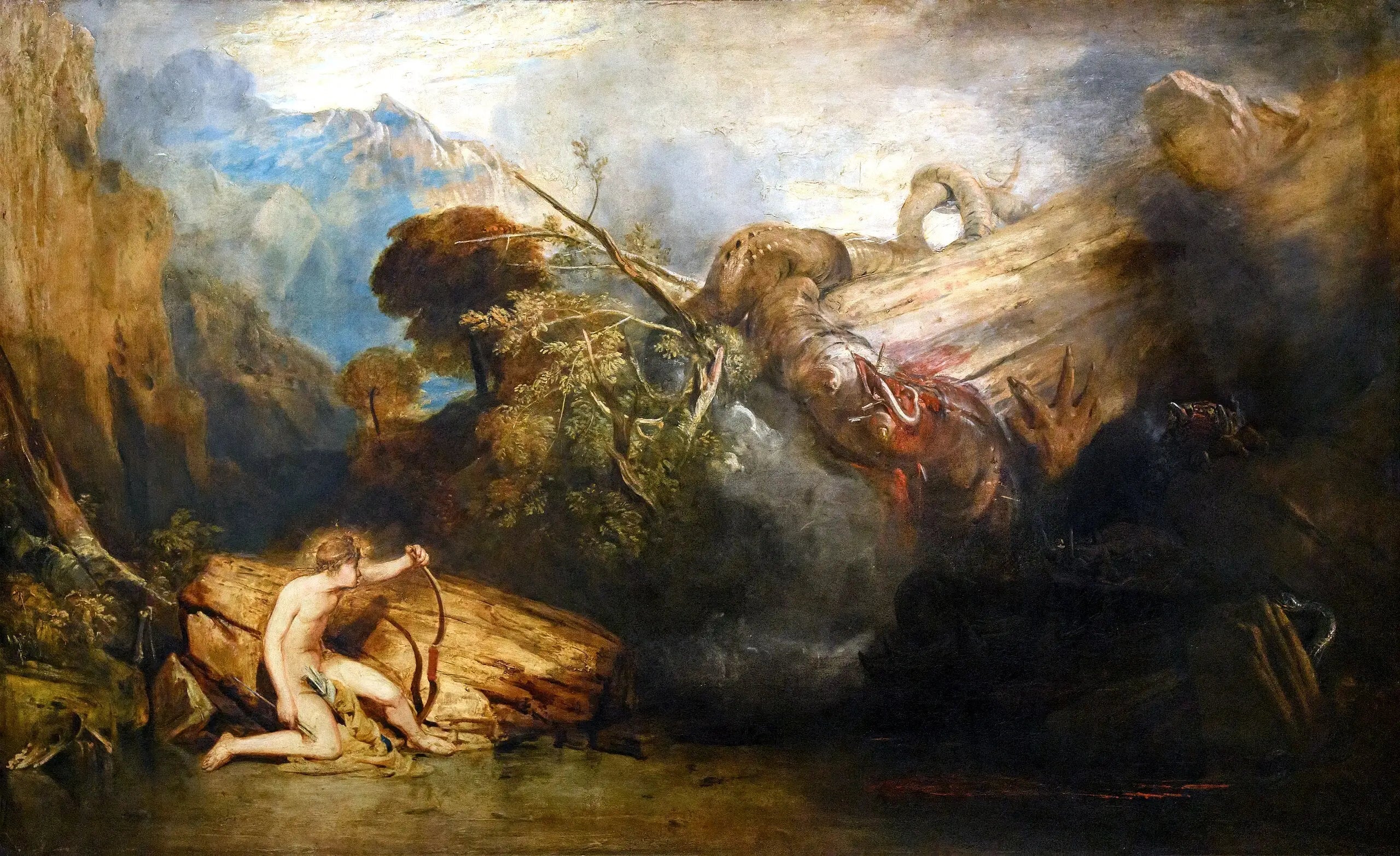 Apollon et le python - J. M. W. Turner - Alpha Reproduction