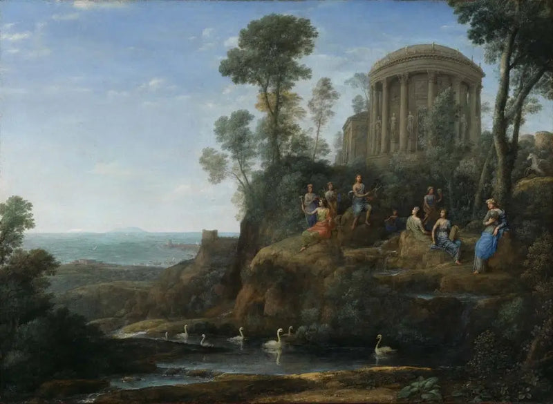 Apollon e le Muse sul monte Elicona - Claude Lorrain