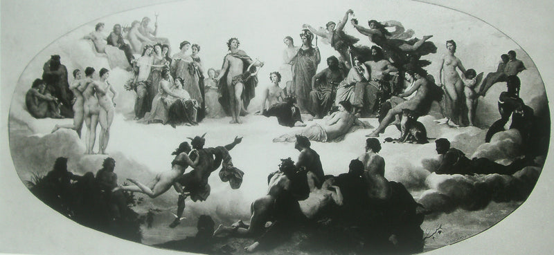 Apollon et les Muses dans l’Olympe - Bouguereau