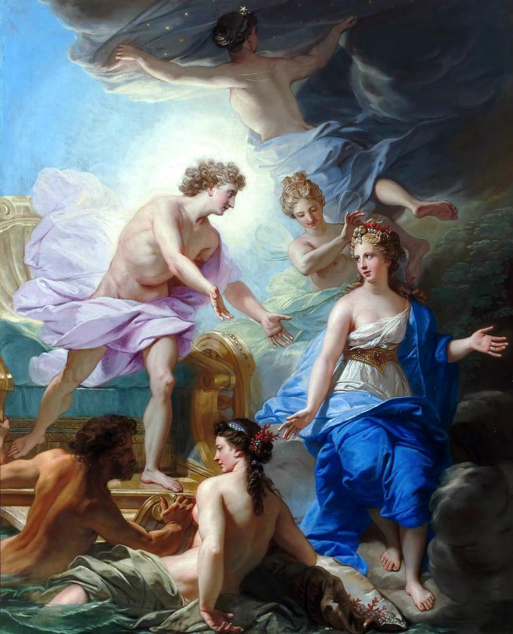 Apollon et Thétis - Jean-Baptiste Jouvenet - Alpha Reproduction