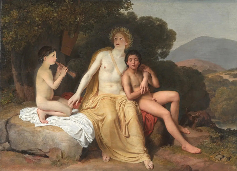 Apollon, Hyacinthe e Cyparisse che suonano e cantano - Alexandre Ivanov