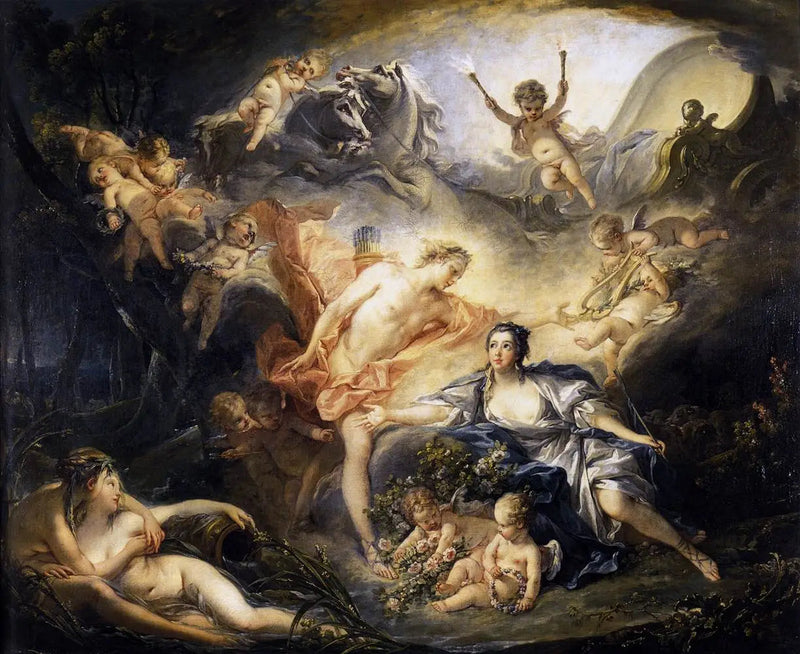 Apollon rivelando la sua divinità alla pastorella Issé - François Boucher
