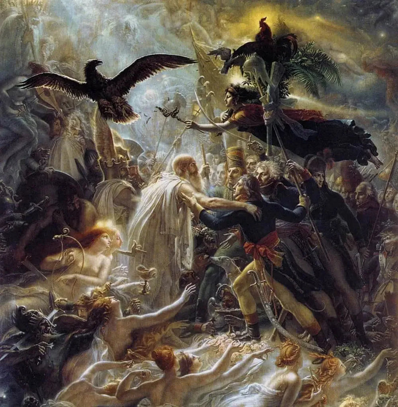 Apothéose dei eroi francesi morti per la patria durante la guerra della libertà - Anne-Louis Girodet