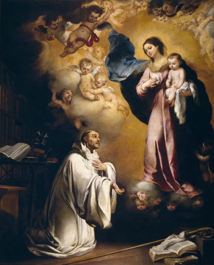 Apparizione della Vergine Maria a San Bernardo - Bartolomé Esteban Murillo
