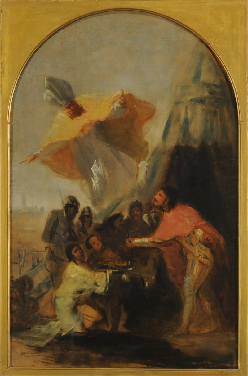 Apparizione di san Isidoro a san Ferdinando, re, davanti alle mura di Siviglia - Francisco de Goya