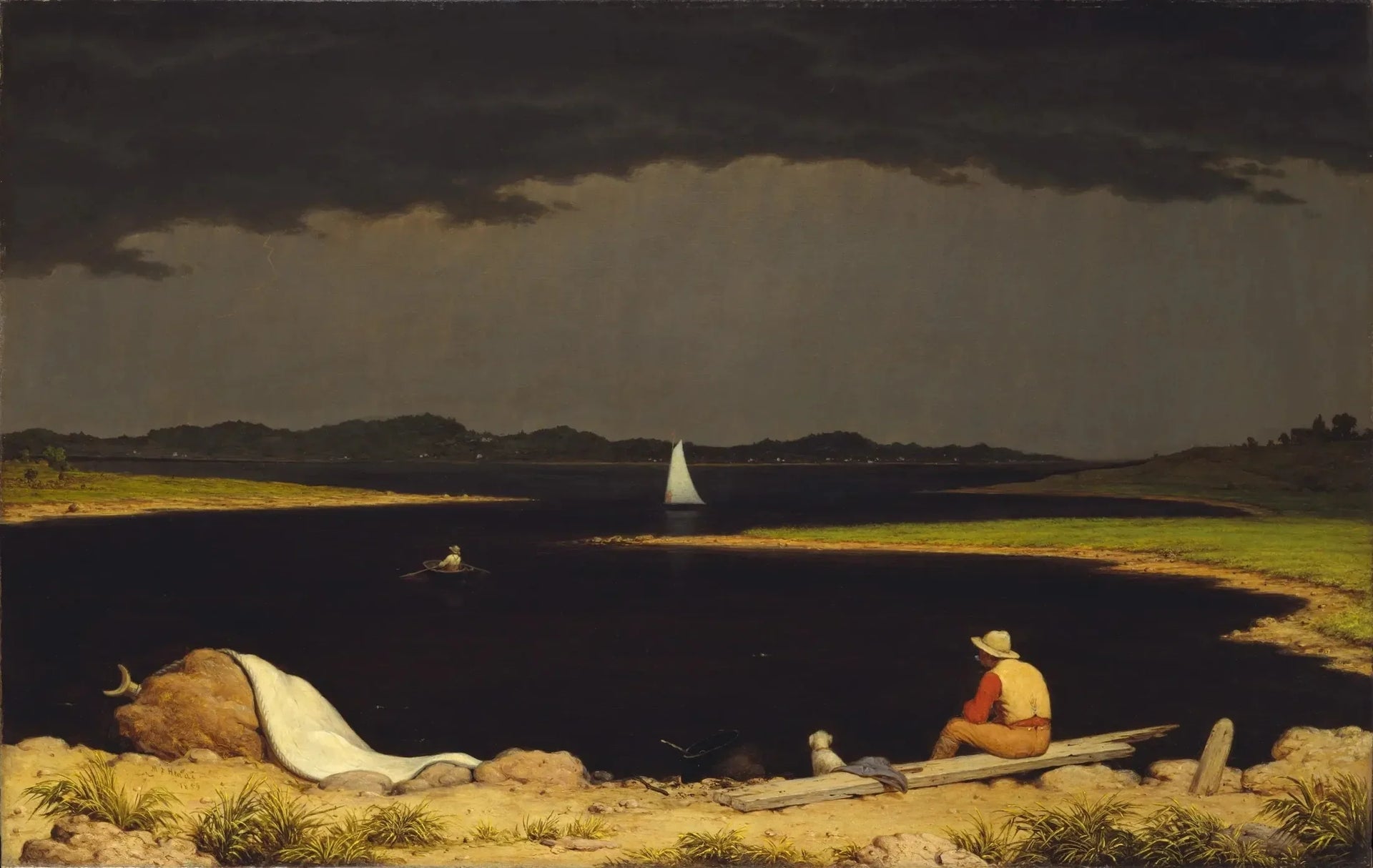 Approche d'un orage - Martin Johnson Heade image 1 copie de tableau peinte à la main