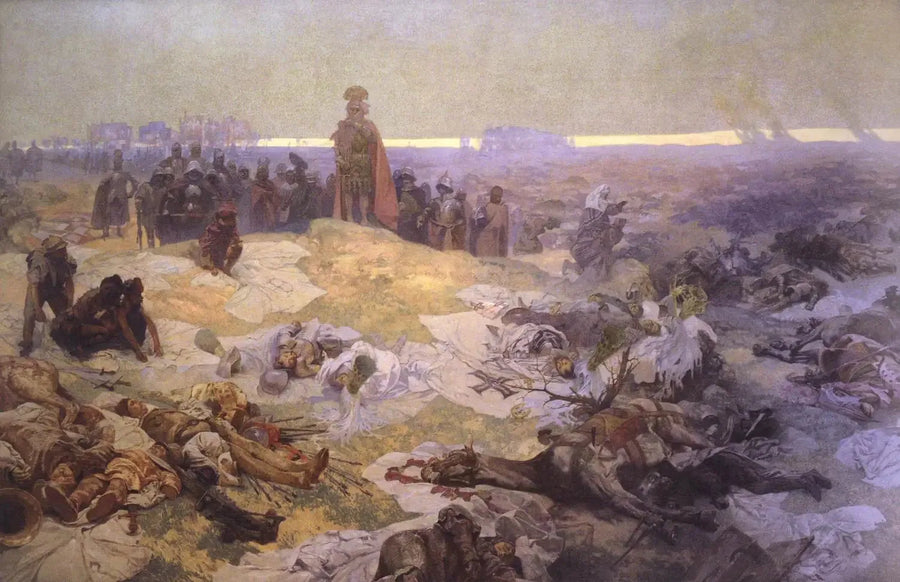 Dopo la Battaglia di Grunwald - Alphonse Mucha