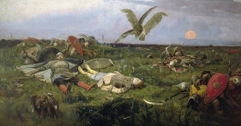Dopo la battaglia del principe Igor - Viktor Vasnetsov
