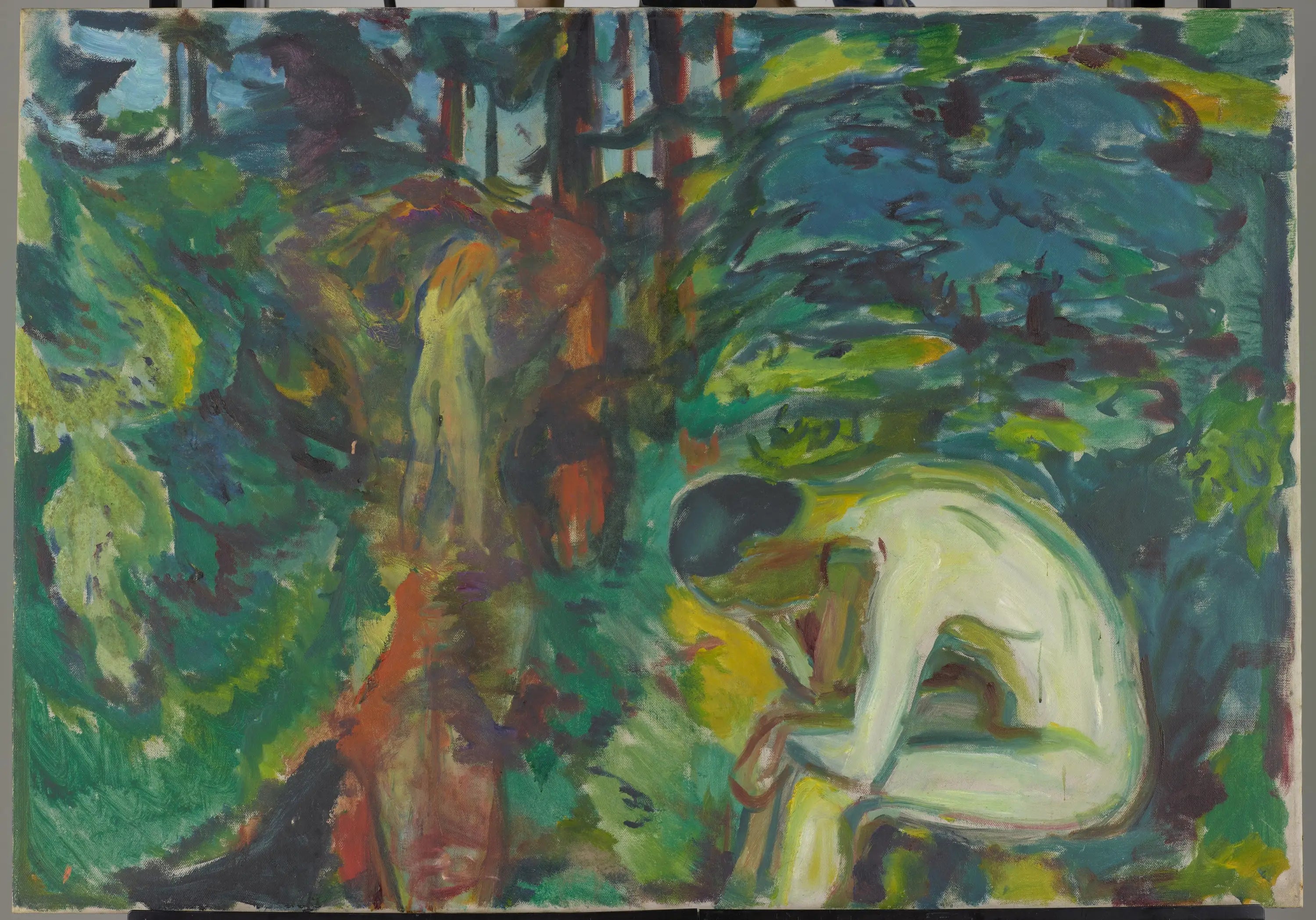 Reproduction du tableau « Après la chute - Edvard Munch » par Alpha Reproduction en peinture à l’huile