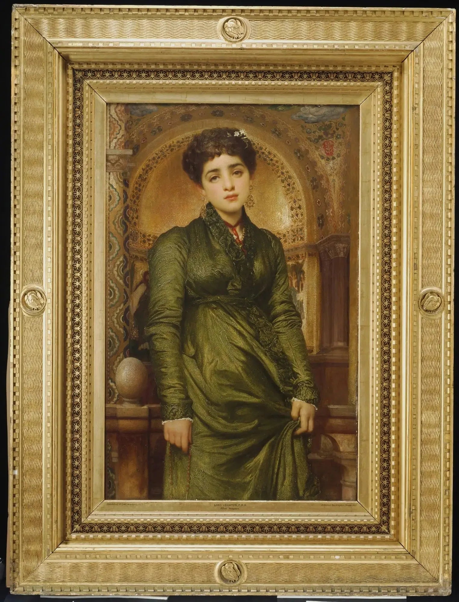 Après les Vêpres - Frederic Leighton image 1 reproduction de peinture à l’huile