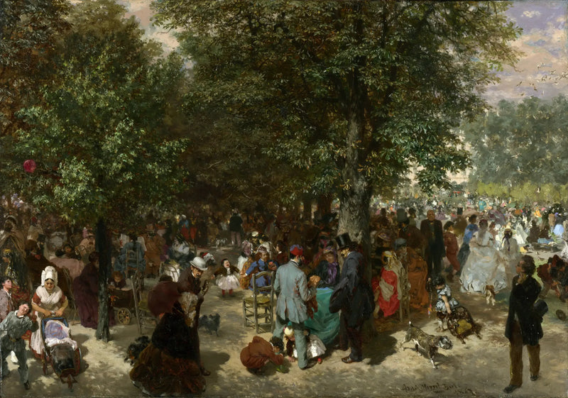 Pomeriggio nel giardino delle Tuileries - Adolph von Menzel