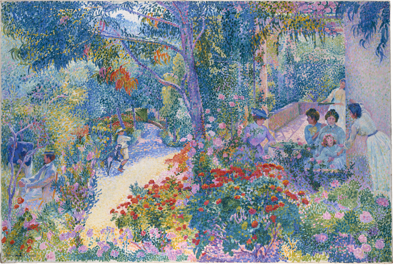 Pomeriggio nel giardino - Henri-Edmond Cross