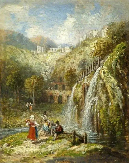 Acquedotto e Cascata vicino Roma - J. M. W. Turner