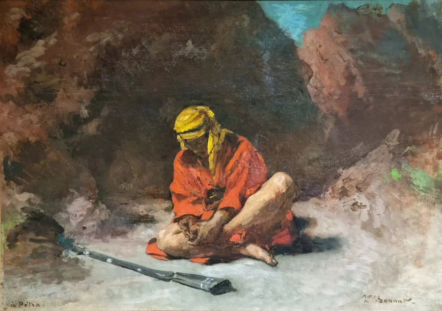 Arabe che toglie una spina dal suo piede - Léon Bonnat