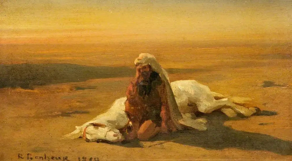 Arabe e un cavallo morto - Rosa Bonheur