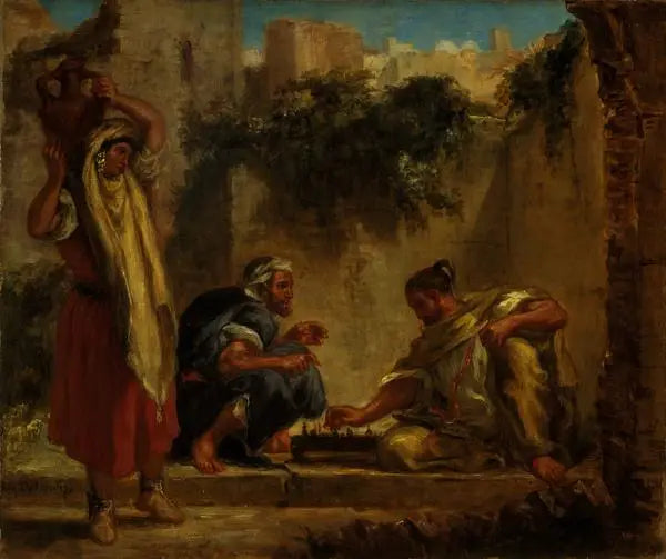 Arabi che giocano a scacchi - Eugène Delacroix