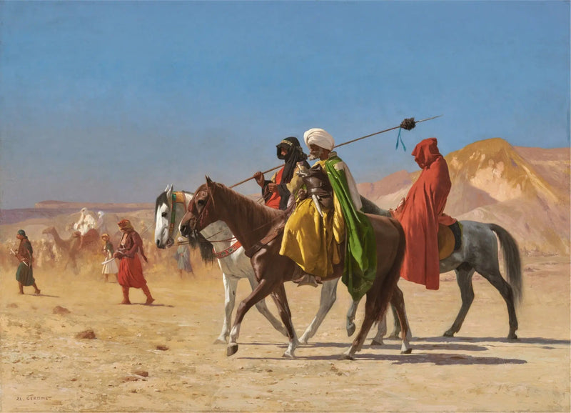 Arabi che attraversano il deserto - Jean-Léon Gérôme