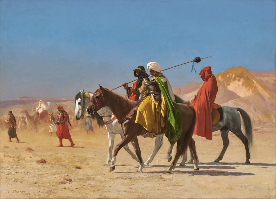 Arabi che attraversano il deserto - Jean-Léon Gérôme