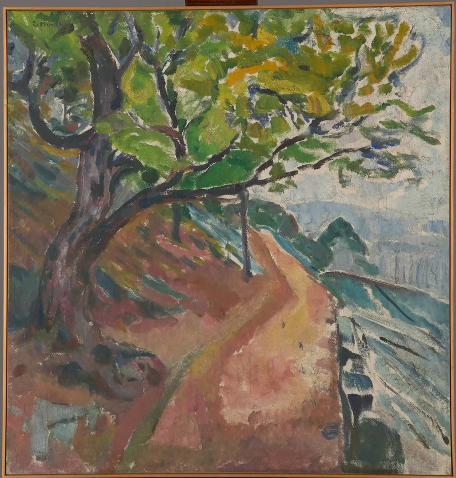 Albero verde vicino alla strada - Edvard Munch