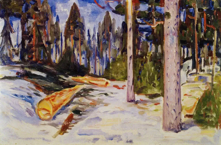 Alberi abbattuti - Edvard Munch