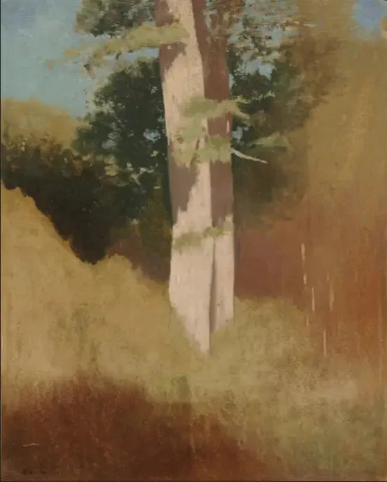 Alberi nel cielo azzurro - Odilon Redon