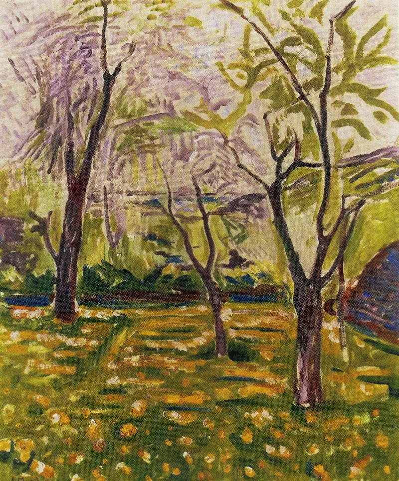 Alberi e Ranuncoli - Edvard Munch