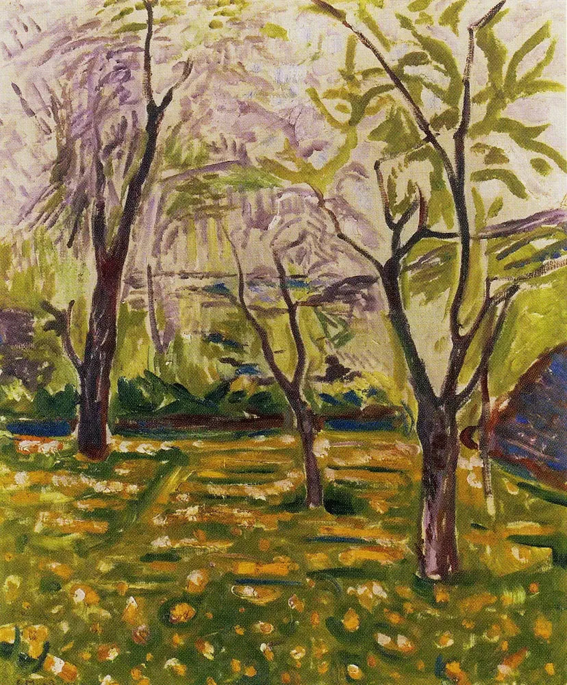 Alberi e Ranuncoli - Edvard Munch