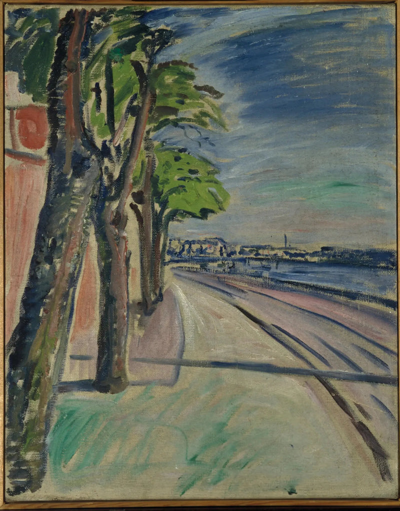 Alberi vicino al canale - Edvard Munch