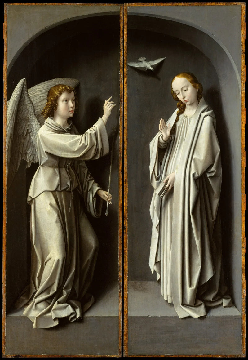 Archange Gabriele; La Vergine Annunciatrice - Gérard David