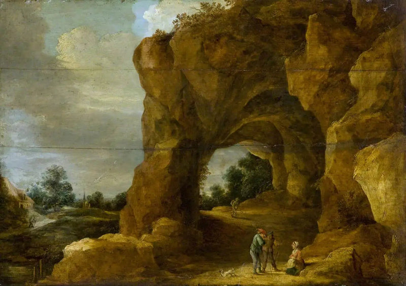 Arche rocheuse con personaggi - David Teniers il Giovane