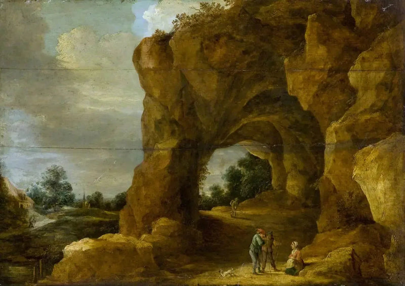Arche rocheuse con personaggi - David Teniers il Giovane