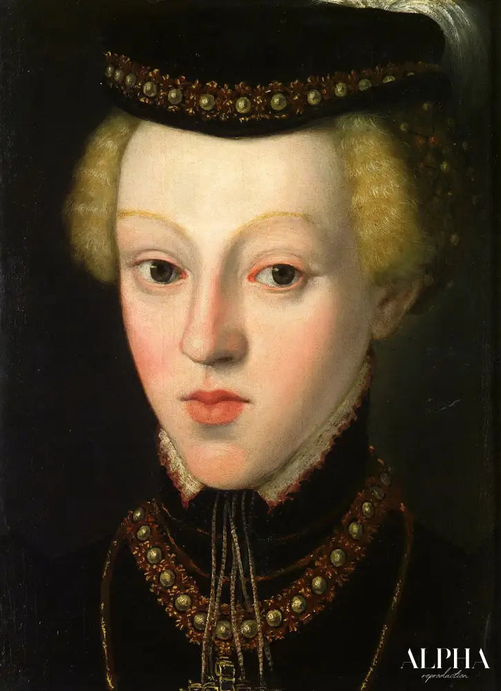 Archiduchesse johanna, grande-duchesse de toscane à l'âge de 9 - 10 ans environ, photo de poitrine - Arcimboldo - Reproductions de tableaux et peintures haut de gamme