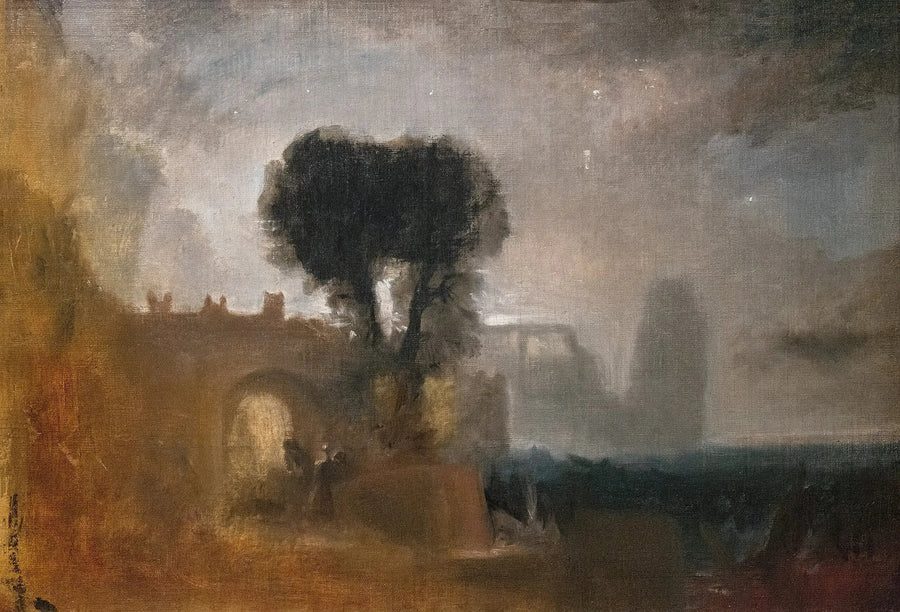 Arco con alberi al mare; Schizzo per 'La separazione di Ero e Leandro' - J. M. W. Turner