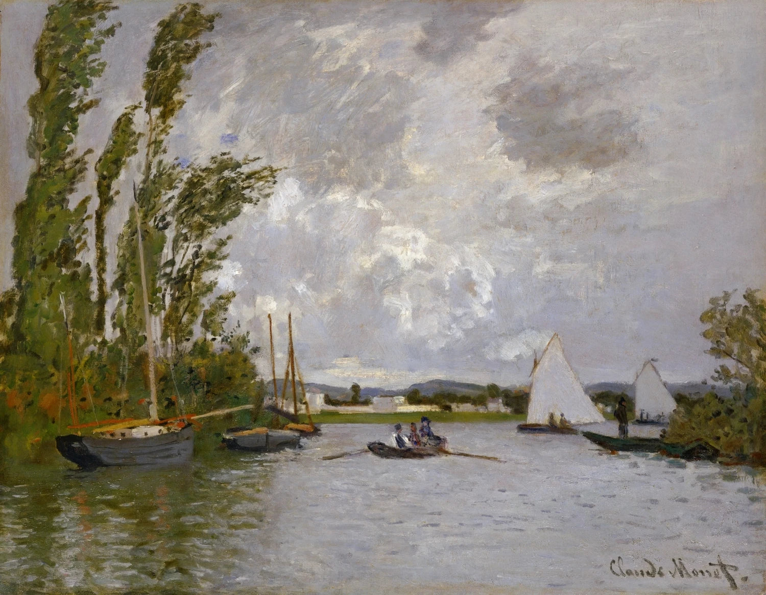 Argenteuil vu depuis le petit bras de la Seine W232 par Claude Monet, 1872, Pola Museum of Art