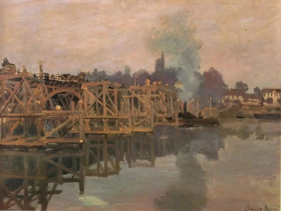 Argenteuil, il ponte in riparazione W194 - Claude Monet
