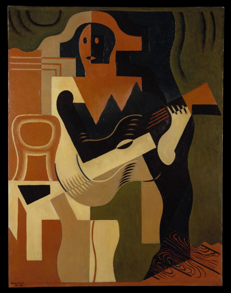 Arlecchino seduto con una chitarra - Juan Gris