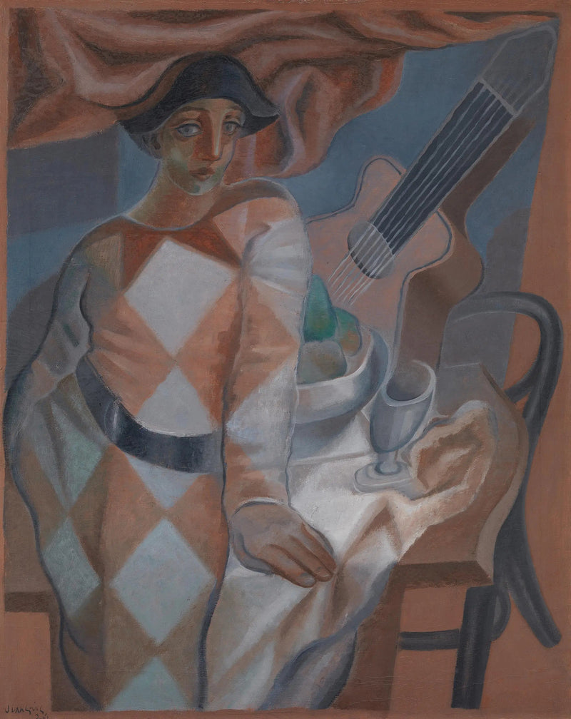 Arlecchino davanti a un tavolo - Juan Gris