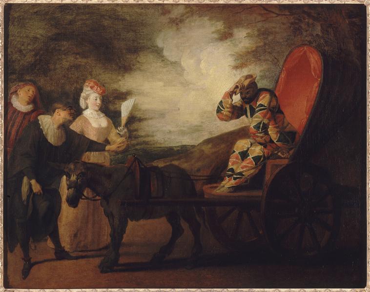 Arlecchino imperatore nella luna - Antoine Watteau