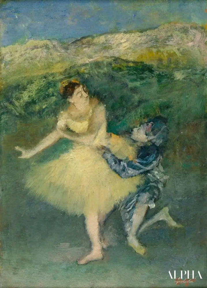 Arlequin et Colombine - Edgar Degas - Reproductions de tableaux et peintures haut de gamme