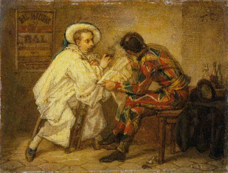 Arlequin et Pierrot - Thomas Couture